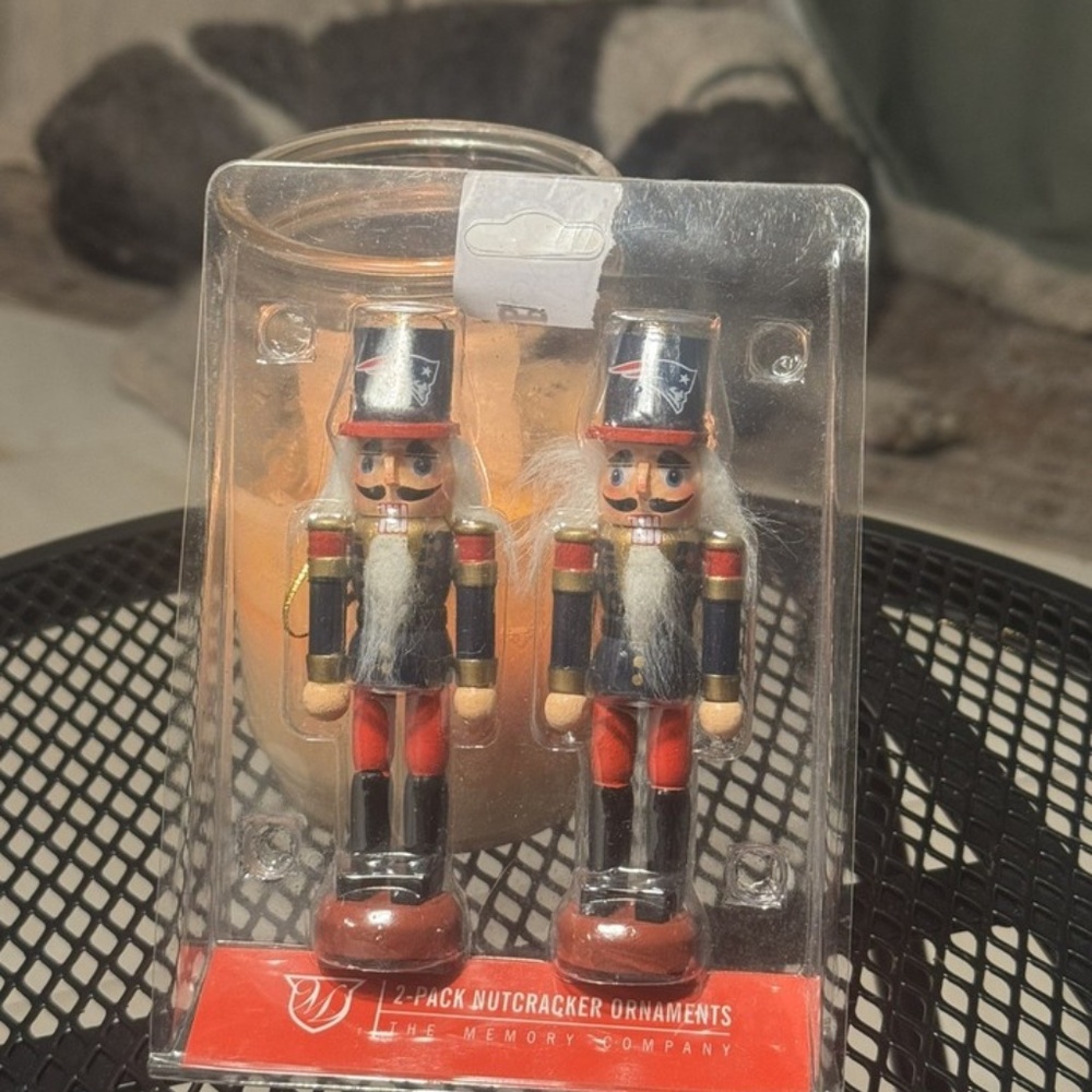 New England Patriots NFL Nutcracker Ornaments by The Memory Company
